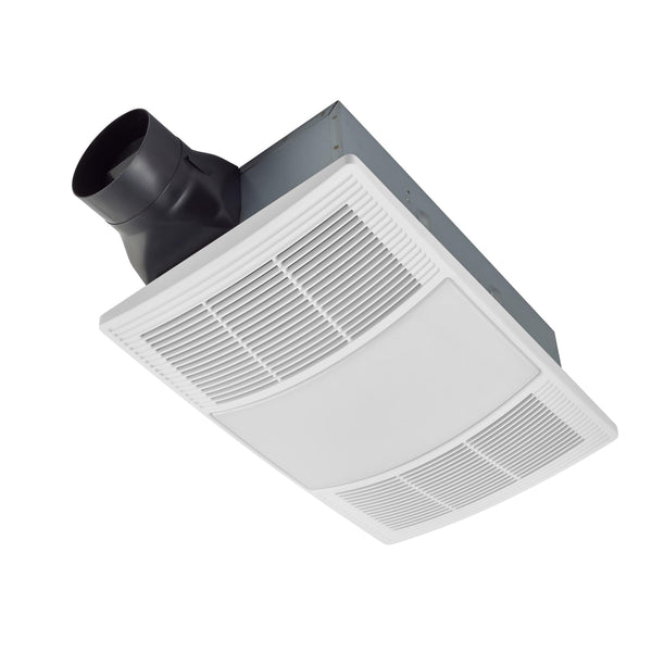 Broan-NuTone BHFLED110 PowerHeat Bathroom Exhaust Fan, Heater, and LED Light Combination, 110 CFM