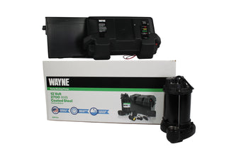 Wayne ESP25 Upgraded 12-Volt Battery Backup System, Black