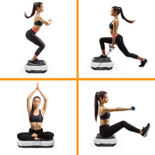 Vibration Plate Exercise Machine with Bluetooth Speaker, 10 Modes Whole Body Shape Vibration Platform Machine with Jump Rope for Weight Loss Fitness, 99 Levels Home Gym Equipment Workout Machine