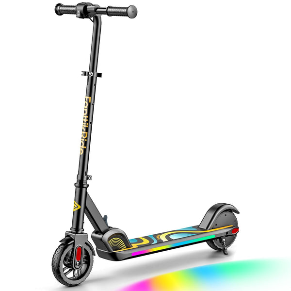 FanttikRide C9 Pro Electric Scooter for Kids 8-12, Adjustable Handlebar Height for Riders 3.9-5.2 ft, 132 lbs, Up to 40 min Continuous Time, 5 Miles Range, 3 Speed Mode 5/8/10 MPH, Black