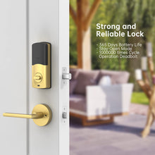 Smart Lock SMONET Bluetooth Keyless Entry Keypad Smart Deadbolt-Fingerprint Electronic Deadbolt Lock, Remote Ekeys Sharing, Easy to Install for Homes and Hotel Works with Alexa(Gateway Not Included)