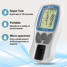 LYSUN Blood Lipid Analysis Meter System Multifunction Lipid kit Test HDL Triglycerides Cholesterol Test Meter (Lipid Meter with 10pcs of strips)