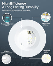 Sunco 48 Pack 5CCT Retrofit LED Recessed Lighting 6 Inch, 2700K/3000K/3500K/4000K/5000K Selectable, Dimmable Can Lights, Baffle Trim, 13W=75W, 965LM, Damp Rated, UL-Certified