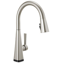 Delta Faucet Lenta Touch Kitchen Faucet Brushed Nickel, Kitchen Sink Faucets with Pull Down Sprayer, Touch2O Technology, SpotShield Stainless 19802TZ-SP-DST