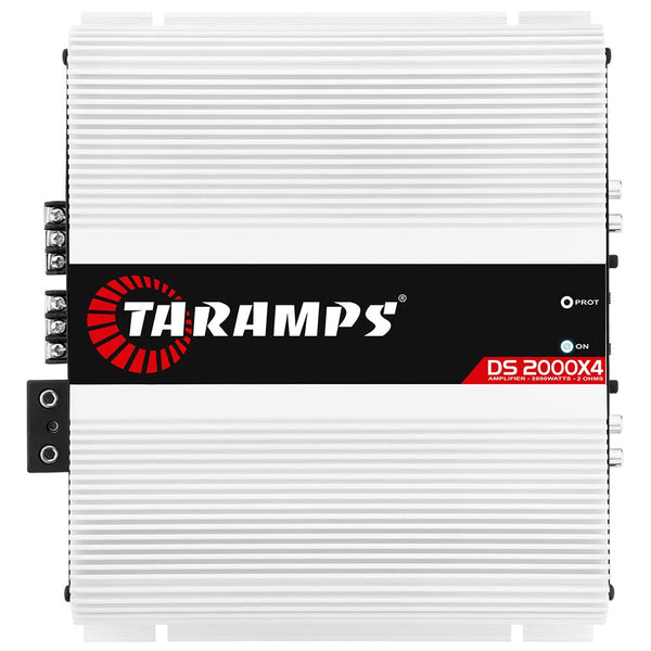 Taramps DS 2000x4 2 Ohms 2000 Watts RMS 4-Channel 500x4 Watts RMS, Class D Full Range, Crossover High / Low Pass Fixed Bridgedable Car Audio Amplifier