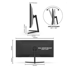 CRUA 30-inch Gaming Monitor 200HZ, 21:9 WFHD(2560X1080P) Ultrawide Computer Monitor, IPS Screen,100% sRGB, PIP/PBP, HDMI 2.0 & Displayport 1.4,Support FreeSync,Wall Mountable/Tilt Adjustable- Black