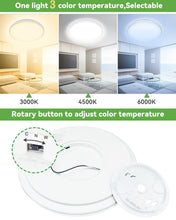 zemty 12Pack 12 Inch LED Flush Mount Ceiling Light, Super Slim 28W 3200lm LED Ceiling Light, 3 Color Temperature in One 3000k/4500k/6000K Round Light Fixture for Bedroom, Kitchen, Dining Room (White)