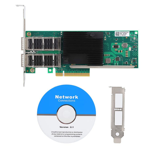 Network Card, 40GbE Gigabit PCIE X8 Dual Port Ethernet Converged Network Adapter for Desktop Computer