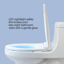 Brondell L60-EW LumaWarm Heated Toilet Seat with Night Light Three Temperature Settings, Gentle Close Lid, Easy Installation, Built-in Controls, Elongated, White