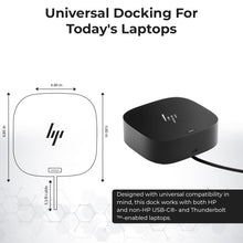 HP Docking Station for Laptop Dual Monitor Bundle 5TW10AA / 5TW10UT / 5TW10AA#ABB - 1 Year Warranty, HP USB-C G5 Dock w/ 120W Adapter + HDMI Cable + DisplayPort Cable + USB-C Cable + Cloth (Renewed)