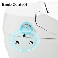 Smart Toilet with Heated Seat Built in, Tankless Toilet Combo with Auto and Foot Sensing Flush, Dual Flush Toilet with LED Light