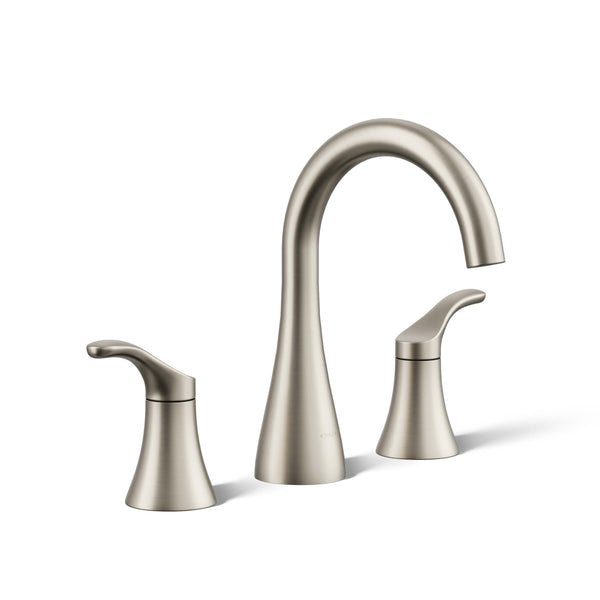 Kohler 27390-4N-BN SIMPLICE® Widespread bathroom sink faucet, 0.5 GPM, Vibrant Brushed Nickel