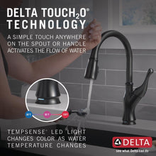 Delta Faucet Ophelia Matte Black Kitchen Faucet Touch, Touch Kitchen Faucets with Pull Down Sprayer, Kitchen Sink Faucet, Kitchen Faucet Black, Touch2O Technology, Matte Black 19888TZ-BL-DST