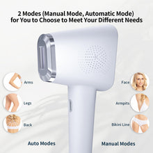 Laser Hair Removal with 9 Energy Levels, 46.4℉ Ice-Cooling Contact IPL Hair Removal for Women, Painless, Effective Hair Removal from Home, for Body & Face