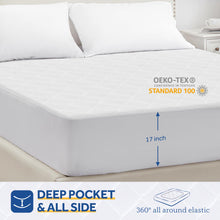 Sealy 3M Scotchgard Heated Mattress Pad | Quilted Cotton Electric Bed Warmer with 10 Heat Setting Dual Controller | 1-12 Hours Auto Shut Off | 17