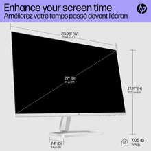 HP Series 5 27 inch FHD Monitor, Full HD Display (1920 x 1080), IPS Panel, 99% sRGB, 1500:1 Contrast Ratio, 300 nits, Eye Ease with Eyesafe Certification, 527sw (2024)