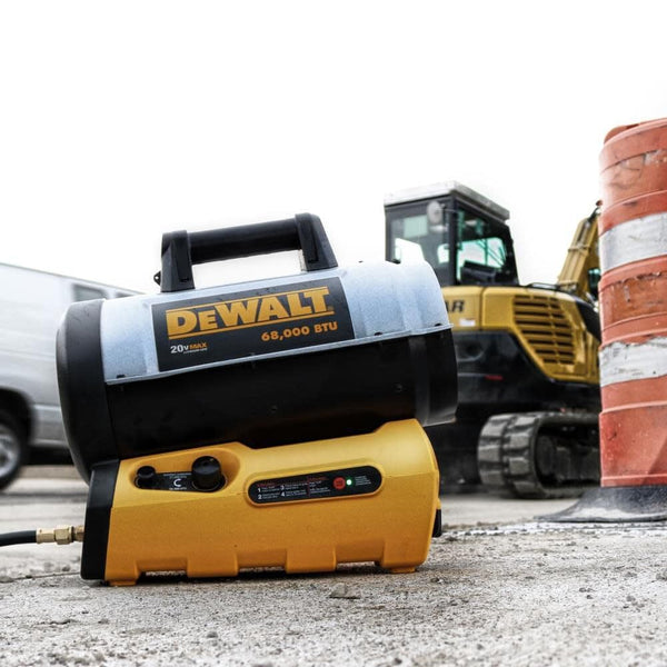 Dewalt 68,000 Btu Cordless Portable Forced Air Propane Heater