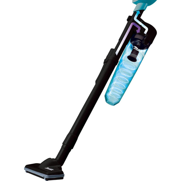 Makita XLC02RB1W 18V LXT Lithium-Ion Compact Cordless Vacuum Kit (2.0Ah) with 199553-5 Cyclonic Vacuum Attachment