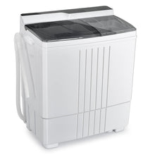 Giantex Portable Washing Machine, 21lbs Capacity, 14.4lbs Washer and 6.6Llbs Spinner, Compact for Apartment RV, White & Gray, GT-GE-10390US-GR-FP