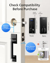 Philips Wi-Fi Smart Lock with Handle, Keypad Door Lock Keyless Entry Door Lock with Handle, Front Door Lock Set with WiFi Gateway, App Control, Fingerprint Unlock, PIN Code Unlock, Auto Lock