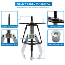 BESTOOL 2 Jaw Gear Puller,6 Ton Pulley Puller Tool, Removal Tool for Gears, Pulley, Flywheel