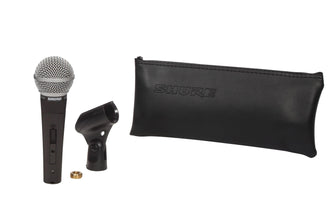 Shure SM58 Pro XLR Dynamic Microphone with On/Off Switch - Professional Studio & Live Performance Cardioid Mic for Vocals, Podcasting, and Recording (SM58S)