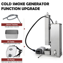 Supllueer Cold Smoke Generator, 16 Hours Continuous Smoke, Stainless Steel Pellet Smoker Tube, Portable Electric Smoke Maker Outdoor Smoker Accessories for Meat Vegetables