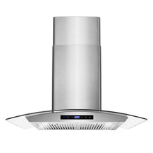 COSMO COS-668AS750 30 in. Vista Collection 380 CFM Ducted Wall Mount Range Hood, Touch Controls, LED Lights, Stainless Steel