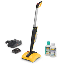 Wagner Spraytech (2469828) Levaro Powerbrush 18V Cordless Outdoor Patio and Deck Cleaner with included Deep Cleaning Solution & Stone/Concrete Cleaning Solution great for outdoor spaces