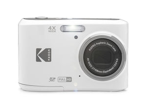 Kodak PIXPRO FZ45 Digital Camera + Black Point & Shoot Camera Case + Transcend 64GB SD Memory Card + Tri-fold Memory Card Wallet + Hi-Speed SD USB Card Reader + More! (White)