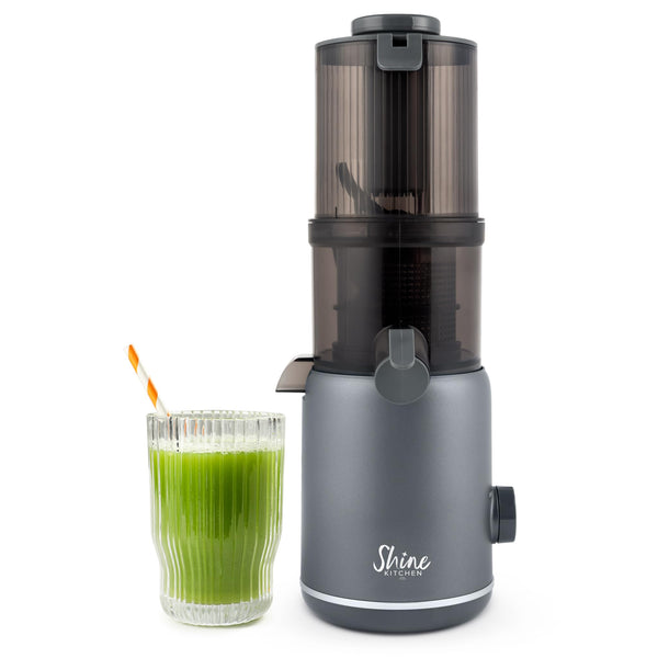 Shine Multi-Batch Compact Cold Press Juicer SMB-1, Hands-Free, Hopper Continuous Feed, Portable