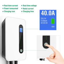 LEFANEV 40A EV Charger Level 2 Station,9.6KW NEMA14-50 Wall Electric Vehicle Charging Station for Electric and Hybrid Vehicles with 20ft Charging Cable