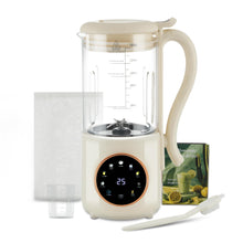 8-in-1 Automatic Soy Milk Maker with Self-Cleaning, 1400ml Large Capacity for Almond, Coconut, Oat Milk, Baby Food, Juice, 16 Stainless Blades, 24H Delay Timer