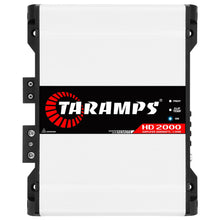 Taramps HD 2000 1 Ohm 1 Channel 2000 Watts RMS MAX, Full Range Car Audio, Monoblock, LED Monitor Indicator, Class D Amplifier, Crossover, White 2k amp