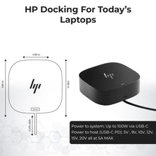 HP Docking Station for Laptop Charging Bundle - HP USB-C G5 Dock 5TW10AA / 5TW10UT / 5TW10AA#ABB with 120W Adapter + HDMI Cable + DisplayPort Cable + USB-C Cable + Microfiber Cloth