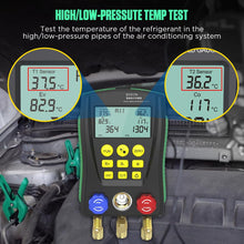 HVAC Gauges Digital Manifold Gauge Set HVAC Dual Pressure&Temp Test 89 Refrigerant Gauges Digital R22/R134A/R410A Refrigerant Recharge Kit 3.5