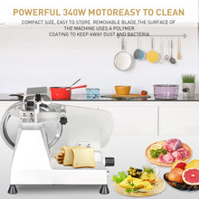 Meat Slicer,Commercial Meat Slicer,340W Frozen Meat Cheese Deli Slicer,10 inch Electric Food Slicer,Easy to Clean,Low Noises, Home Use and for Commercial-Meat Slicer for Home