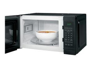 GE Appliances JEM3072DHBB Microwave Oven Includes Optional Hanging Kit, Kitchen Essentials for The Countertop, OLD 0.7 Cu. Ft, Black