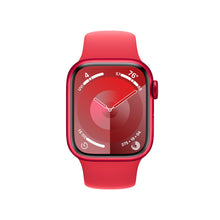 Apple Watch Series 9 [GPS 41mm] Smartwatch with (Product) RED Aluminum Case with (Product) RED Sport Band M/L. Fitness Tracker, Blood Oxygen & ECG Apps, Always-On Retina Display