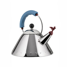 Alessi Kettle, 9'' H x 8.5'' W x 8.5'' D, Blue