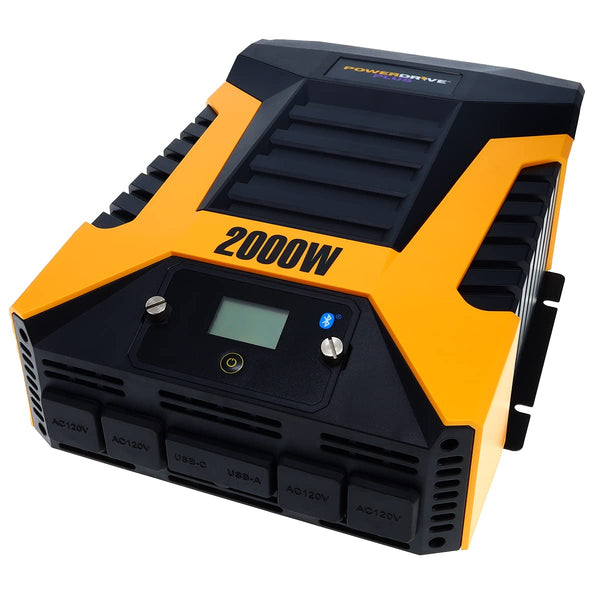 PowerDrive 2000 Watt Power Inverter, PWD2000P with Bluetooth Wireless Tech and Remote Control