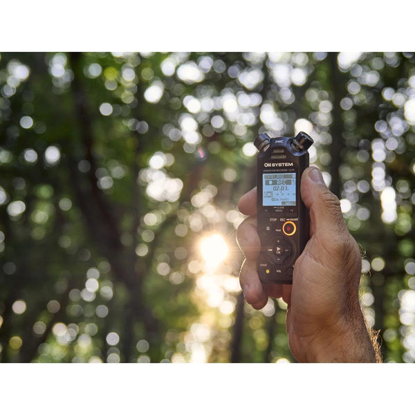 OM SYSTEM Olympus LS-P5 PCM Recorder with tresmic 3-Microphone, Bluetooth, Composite USB Microphone Mode, High Resolution Sound, Low-Cut Filter, 16GB Built-in Memory.