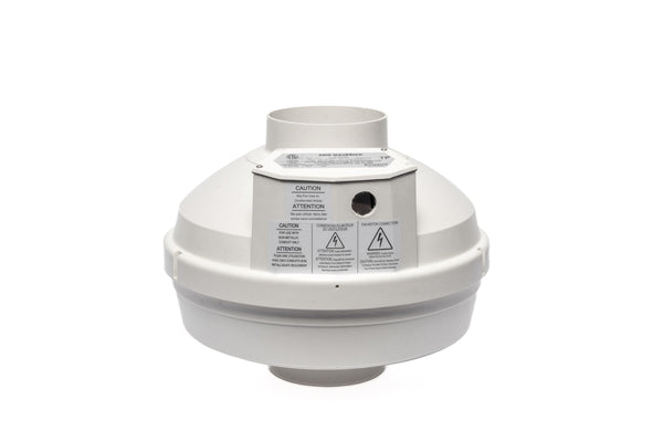 Festa Radon AMG Maverick Radon Mitigation System - Quiet and Energy Efficient 260 CFM Inline Duct Fan - 4" Electric - Sturdy Glass Reinforced Poly-Resin - White