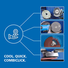 PFERD COMBICLICK Disc Set, 19 pcs. | 4-1/2 inch Dia. | 5/8-11 Thread | 48192 - for coarse Grinding to polishing Work with an Angle Grinder, only Available in a Set