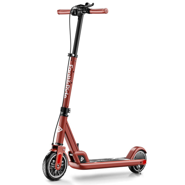 FanttikRide T9 Electric Scooter for Kids 4.3-5.6 ft, 7/10/12 MPH, LED Battery Level, Height Adjustable and Foldable, Electric Scooter for Kids, for Teenager, Up to 40 mins, Red