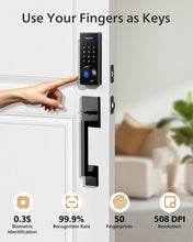 Philips Wi-Fi Smart Lock with Handle, Keypad Door Lock Keyless Entry Door Lock with Handle, Front Door Lock Set with WiFi Gateway, App Control, Fingerprint Unlock, PIN Code Unlock, Auto Lock