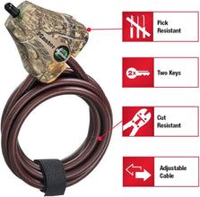 Master Lock Python Trail Camera Adjustable Camouflage Cable Locks 8418KA-6 CAMO 6-Pack