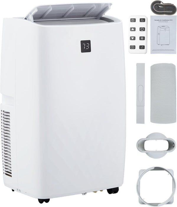 Takywep Portable Air Conditioner 12,000 BTU, Evaporative Air Cooler with Remote Control, Energy-Efficient Cooling for 550 Sq.ft Spaces, 3in1 Cool/Fan/Dehumidify Modes, portable ac unit for room office