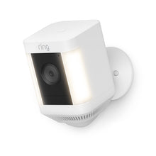 Like-New Ring Spotlight Cam Plus, Battery | Two-Way Talk, Color Night Vision, and Security Siren (2022 release) - White