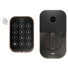 Yale Assure Lock 2 Plus Apple Home Keys, Bronze Keyless Entry Door Lock with Keypad for Code Entry Lock and Auto-Unlock (No Wi-Fi) Remote Access Requires Apple Home Hub via HomeKit, ‎YRD450-N-BLE-0BP